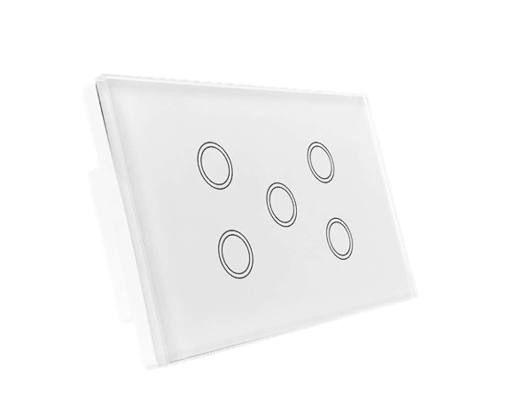 Zigbee 5 Gang Light Switch (White)