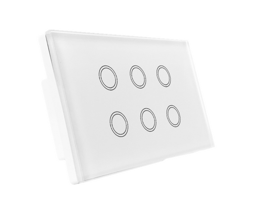 Zigbee 6 Gang Light Switch (White)