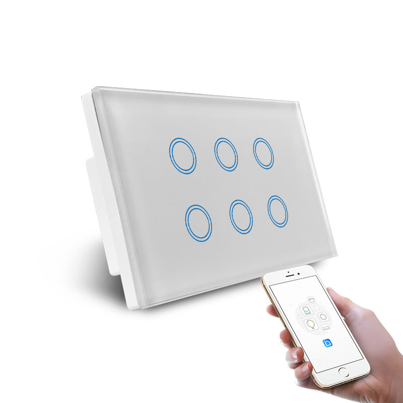 Zigbee 6 Gang Light Switch (White)