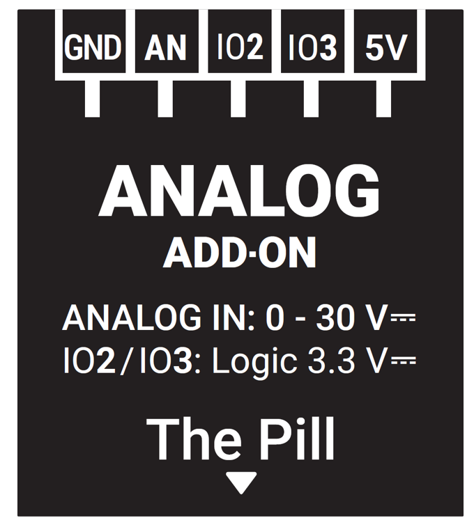 Analog 0–30V Add-on for The Pill by Shelly