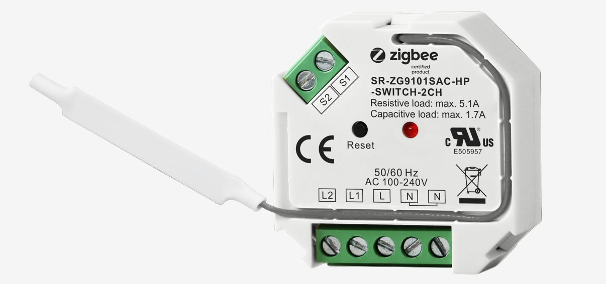 Oz Smart Zigbee Double Relay Puck (Toggle)