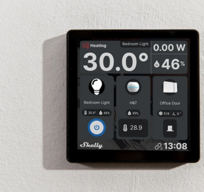 Shelly Wall Display is a 4-inch screen to control your smart home