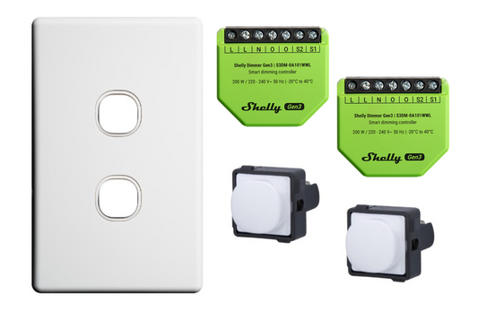 Double Shelly Dimmer Kit (Push Button)