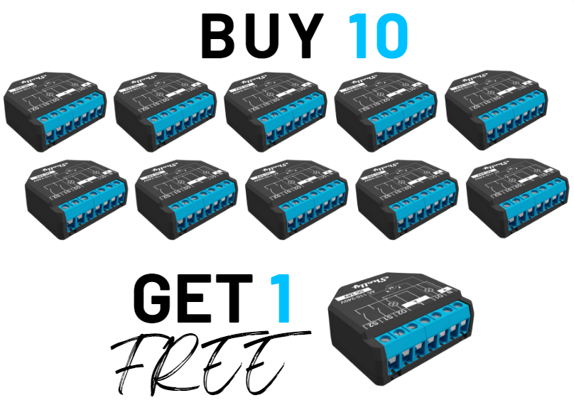 Buy 10 Shelly Plus 2PM Get 1 FREE