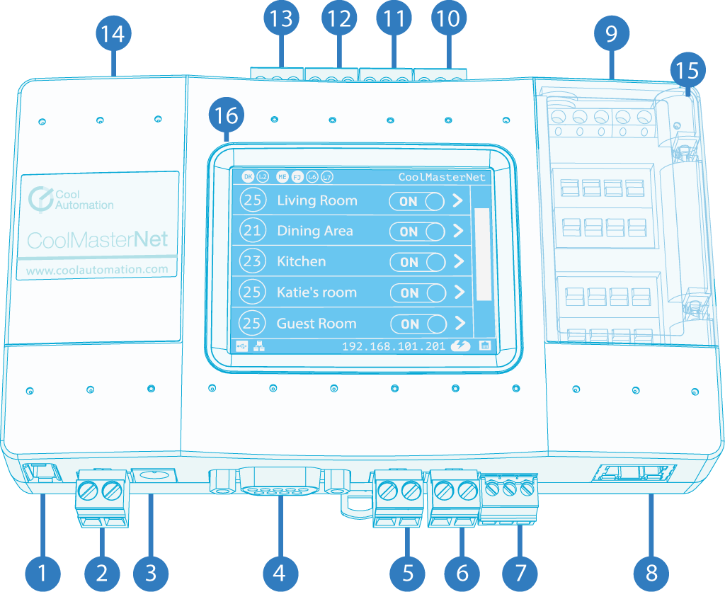 CoolMasterNet bridge VRF/VRV heating ventilation air conditioning