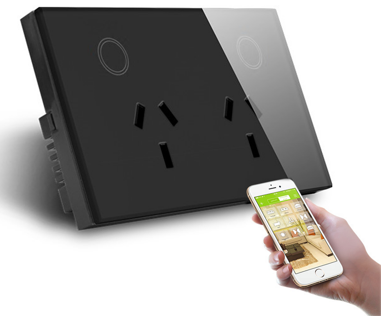 Zigbee Double Power Point (Black)