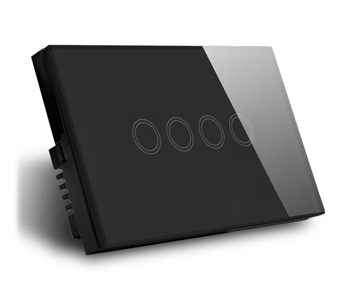 Zigbee Quad Light Switch (Black)