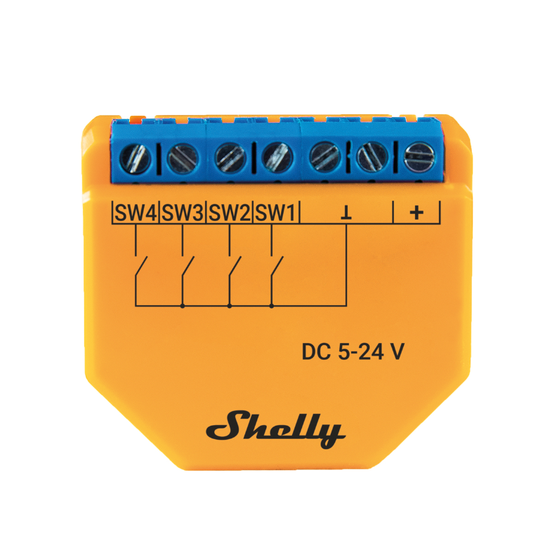 Shelly Plus i4 DC, Smart Home Automation Australia Wifi Switch Input