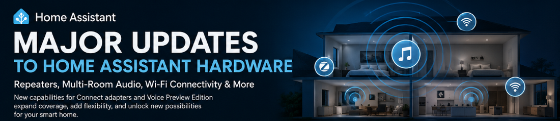 Major Updates to Home Assistant Hardware: Repeaters, Multi-Room Audio, Wi-Fi Connectivity & More