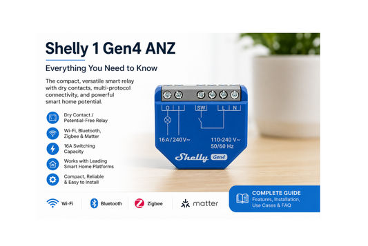 Shelly 1 Gen4 ANZ Smart Relay Guide | Features, Uses & FAQ