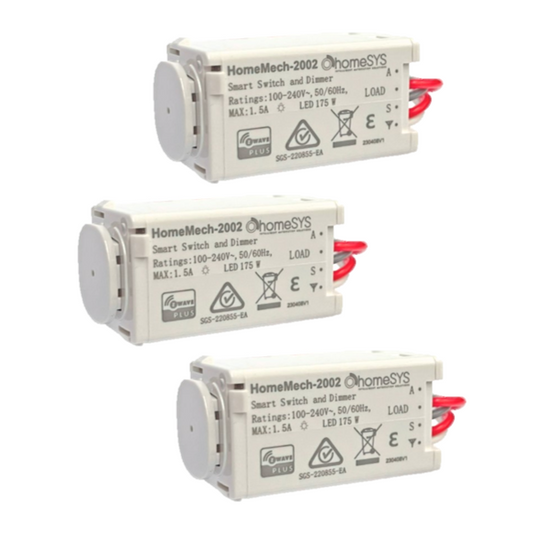 Get 3 x HomeSYS Z-wave Dimmer Mech for the price of 2