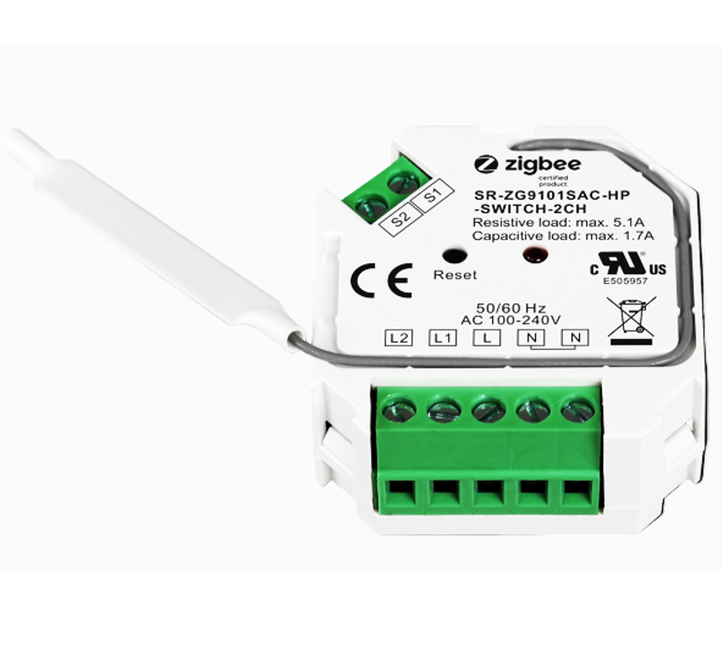 Oz Smart Zigbee Double Relay Puck