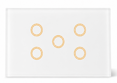 Oz Matter 5 Gang Light Switch