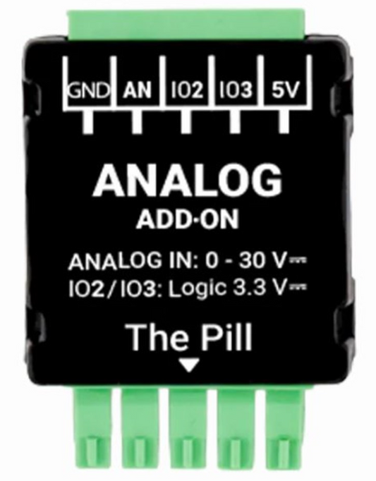 Analog 0–30V Add-on for The Pill by Shelly