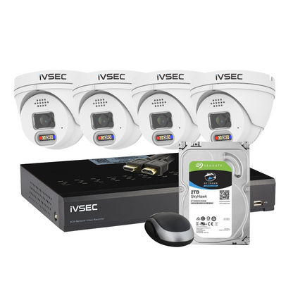 IVSEC 8MP 4 IP Camera Kit