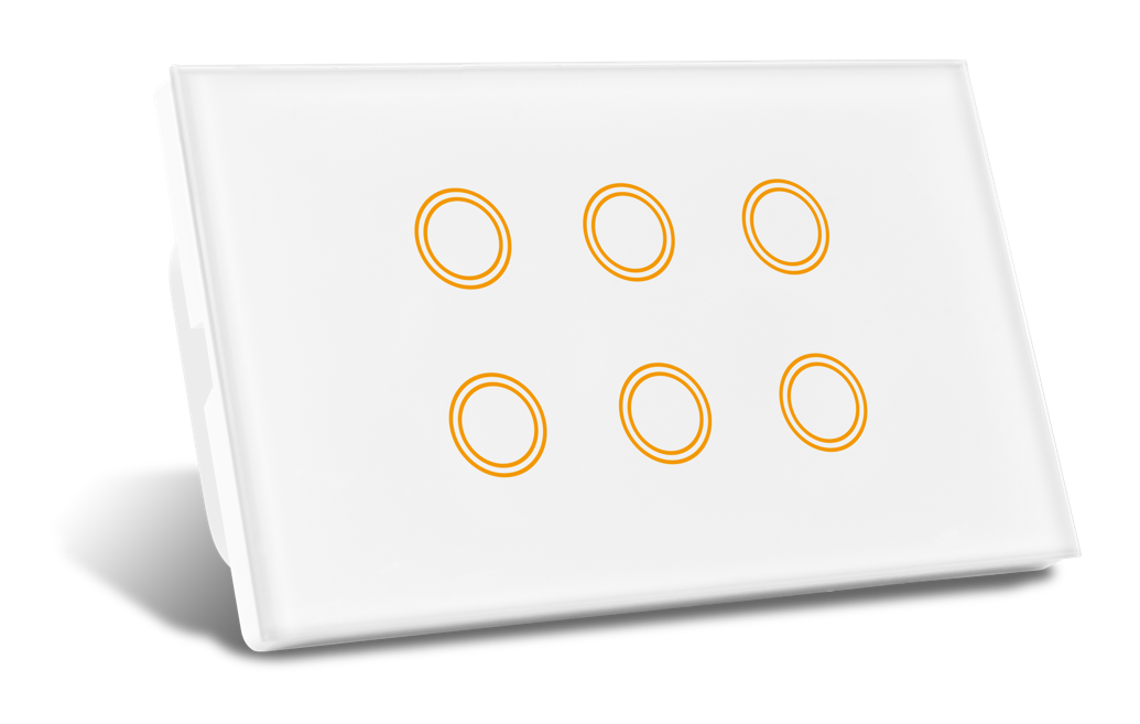 Oz Matter 6 gang Light Switch