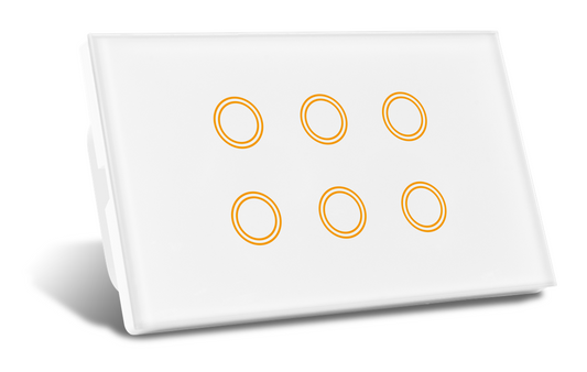 Oz Matter 6 gang Light Switch