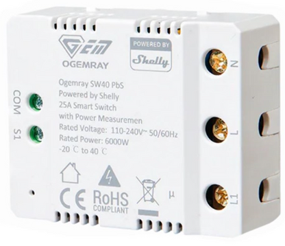 Ogemray Smart Relay 25A (Shelly)