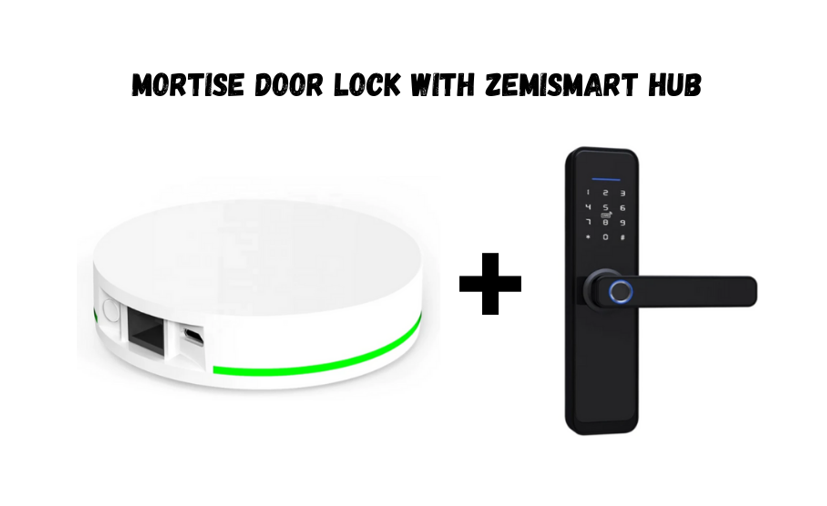 Mortise Door lock with Zemismart hub