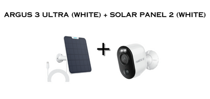 Argus 3 Ultra (White) + Solar Panel 2 (White)