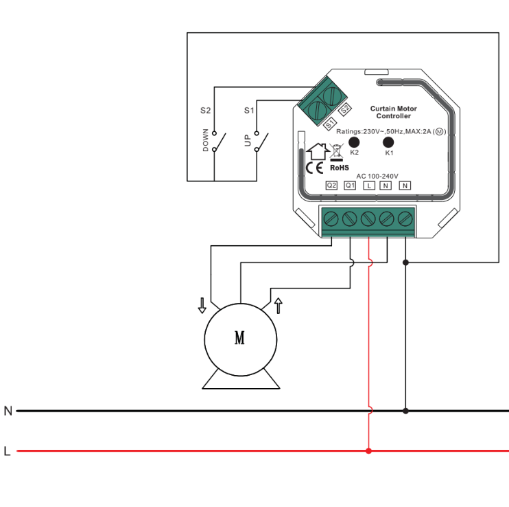 Alpha 35mm 240v Tubular Motor