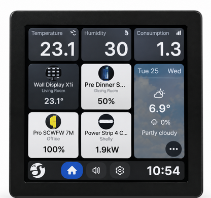 Shelly Wall Display X1i-Black