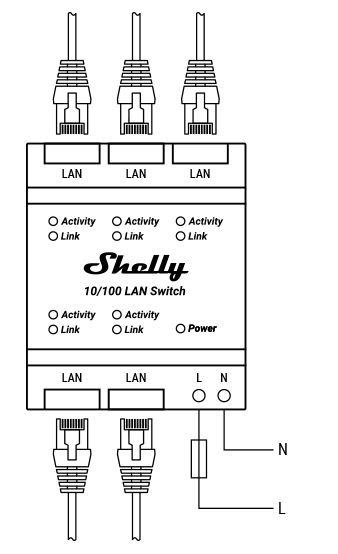 Shelly Lan Switch