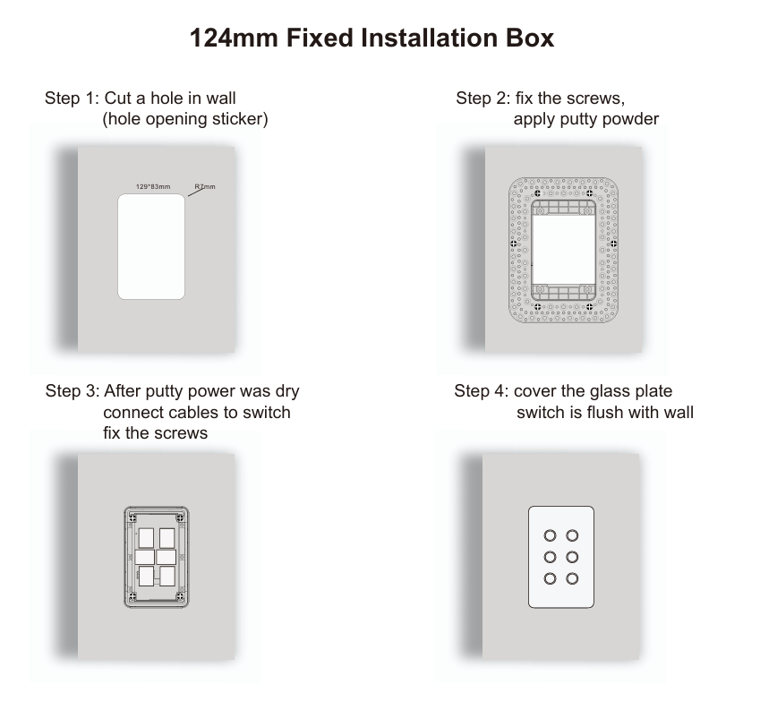 Oz Matter Smart Switch Plaster Bracket