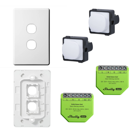 Double Shelly Dimmer Kit (Push Button)
