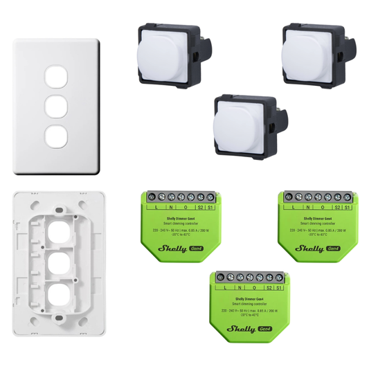 Triple Shelly Dimmer Kit (Push Button)