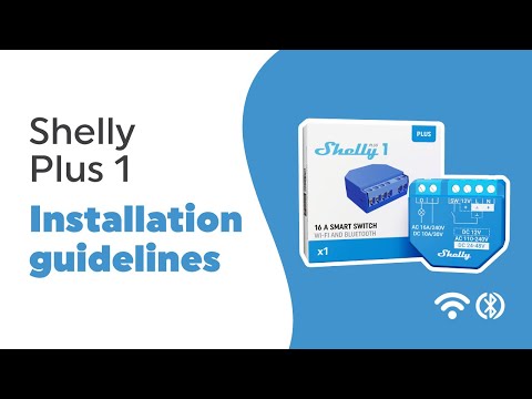 Shelly Plus 1 UL, WiFi & Bluetooth Smart Relay Switch, Home Automation