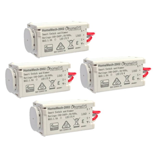 Get 4 x HomeSYS Z-wave Dimmer Mech for the price of 3