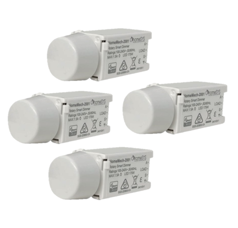 Get 4 x HomeSYS Z-Wave Rotary Dimmer Mech for the price of 3