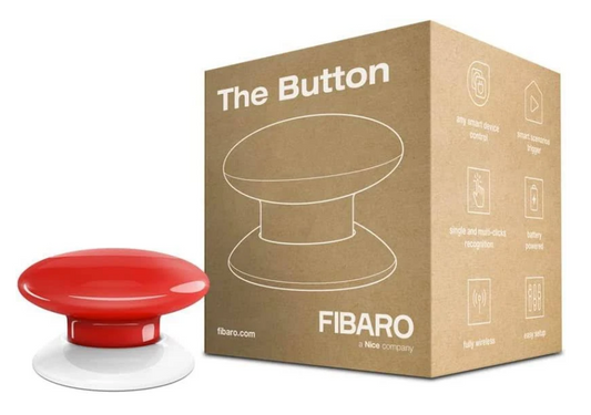 FIBARO Z-Wave Button, Smart Home Automation System Switch Device