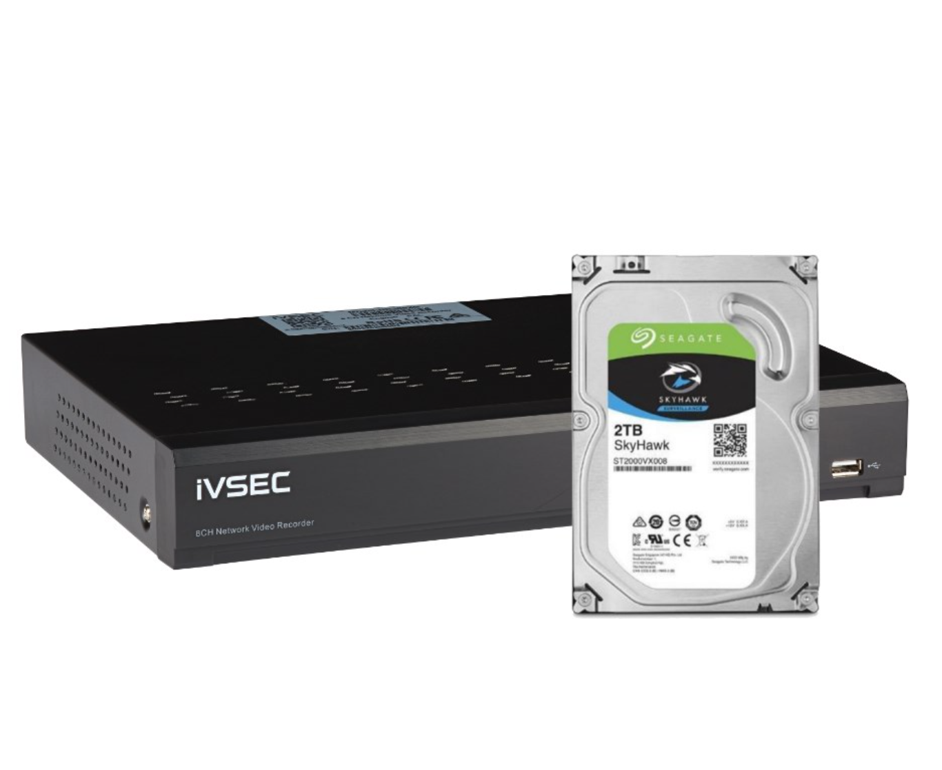 IVSEC Security Cam 8MP Kit IVK-50C NC323XC Camera NR308XB NVR 2TB HDD