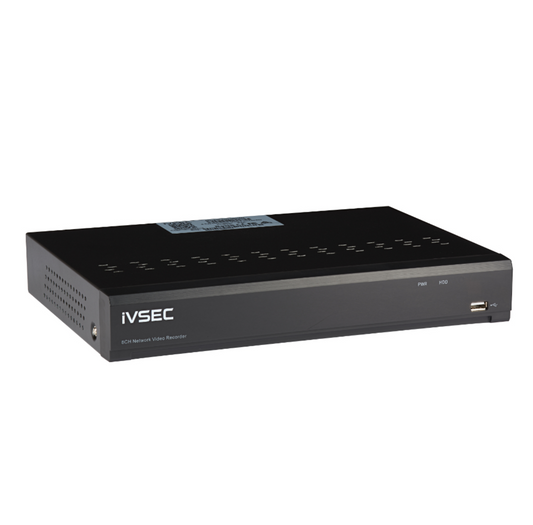 IVSEC 8 Channel NVR POE Network Video Recorder Home Security Australia