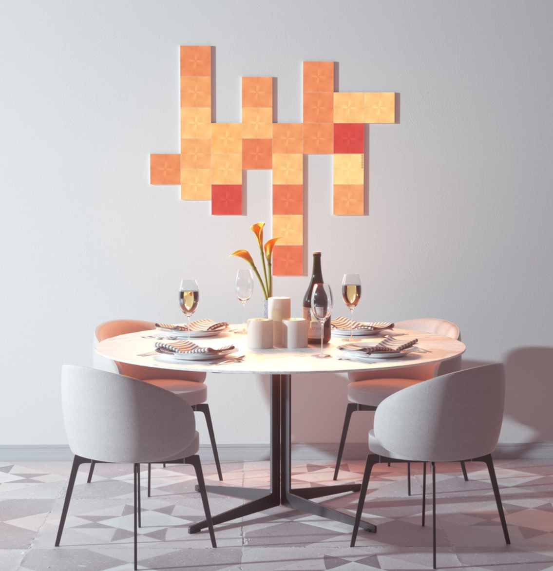 Nanoleaf Canvas Starter Kit 9 Panels music sync wall smart art design