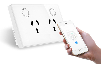 Zigbee Double Power Point Smart Home Automation Australia Smart Switch
