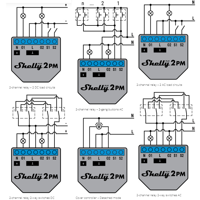 Shelly Plus 1 Relay Switch, WiFi Smart Home Automation, Compatible