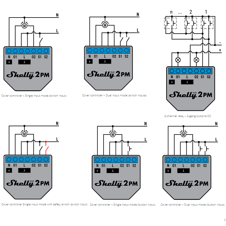 Shelly Plus 2PM  WiFi & Bluetooth 2 Channels Smart Relay Switch