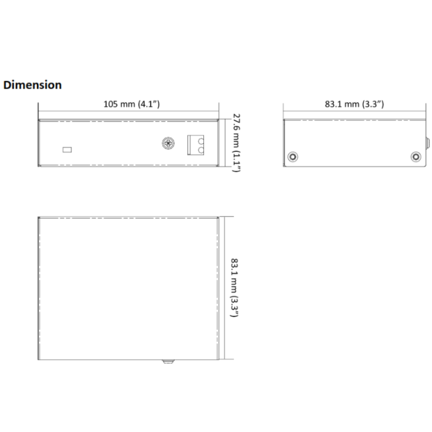 HiLook 4 port PoE Switch