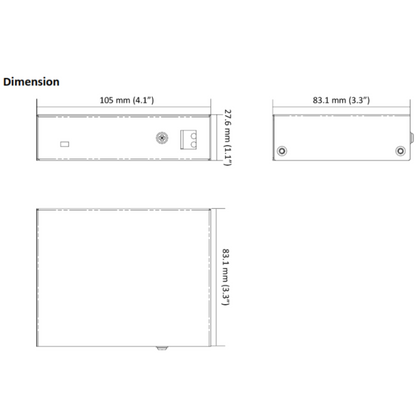 HiLook 4 port PoE Switch