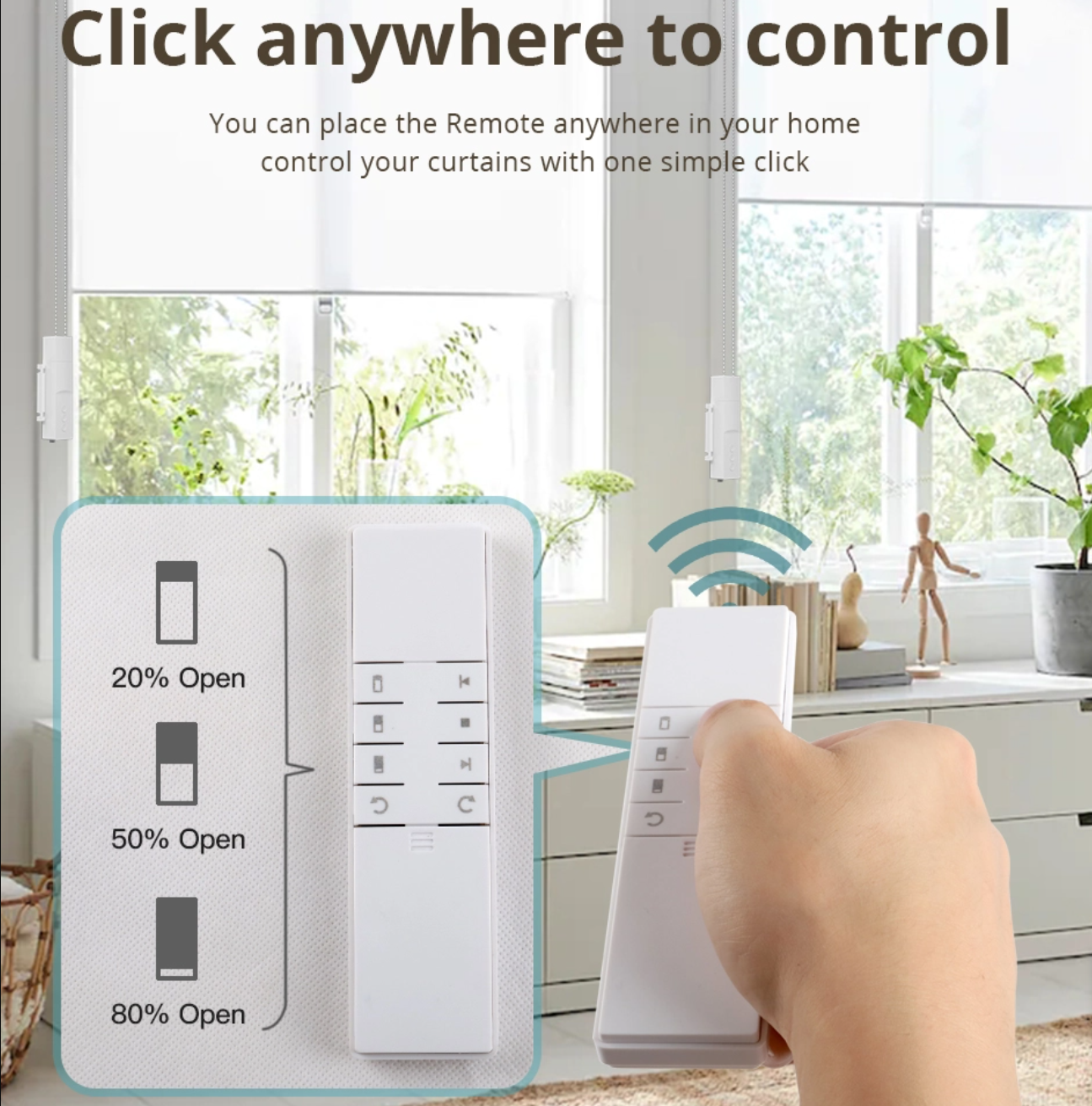 Google home best sale automated blinds