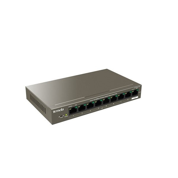 Tenda 8-way POE switch for Smart Home IP cameras and Intercoms.
