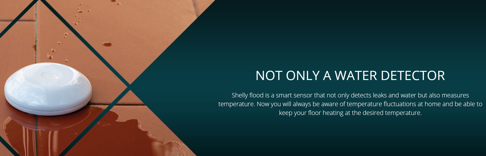 Shelly WiFi-operated Flood Sensor Smart Home Automation Google Home