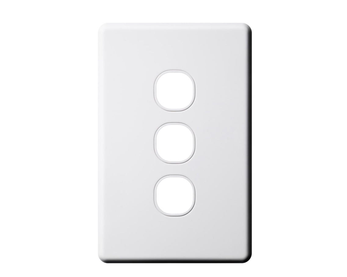 Slimline Triple Switch Plate